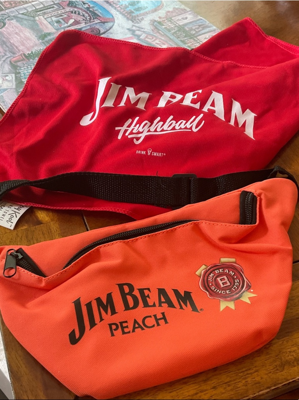 Peach Orange Men’s Waist Bag – Branded Belt Bag
